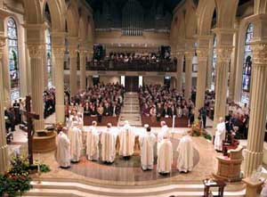 Interior photo of the Cathedral of the Immaculate Conception